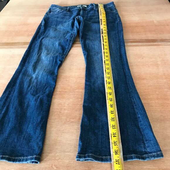 DL1961 Abbey Bootcut Flare Jeans Women 30 Blue Mid Rise Medium Wash Stretch - Picture 5 of 12